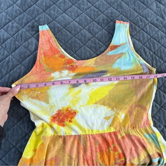 Jams World Dress Women Small Floral Fit & Flared Sleeveless Pastel Skater B27 - Picture 5 of 5